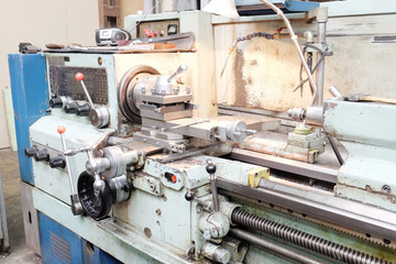 image lathe machine in a workshop