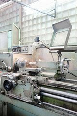 image lathe machine in a workshop