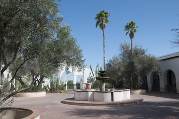 Fototapeta premium San Xavier del Bac the Spanish Catholic Mission Tucson Arizona.