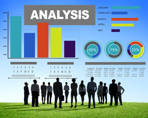 Analysis Analyzing Information Bar Graph Data Statistic Concept