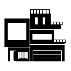 Code-barres sur une maison moderne