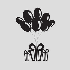 birthday card black and white