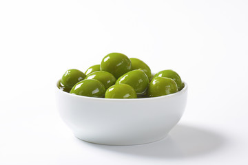 Green olives in oil