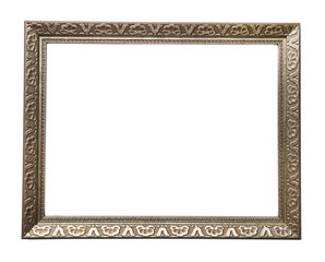 Fototapeta premium Vintage photo frame isolated on white