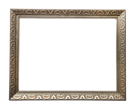 Vintage photo frame isolated on white