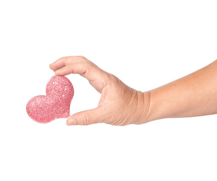 Heart on hand  in Valentine day