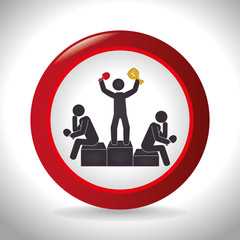 Sport design, vector illustration.