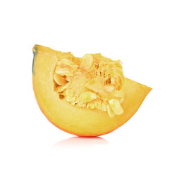 Japanese pumpkin on white background