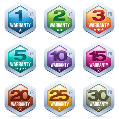 Warranty Seal Metal Badge