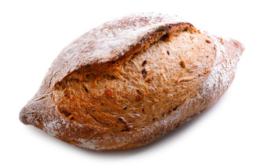 White bread isolated on white