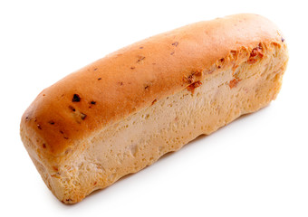 White bread isolated on white