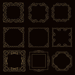 Calligraphic Design Elements, Frames