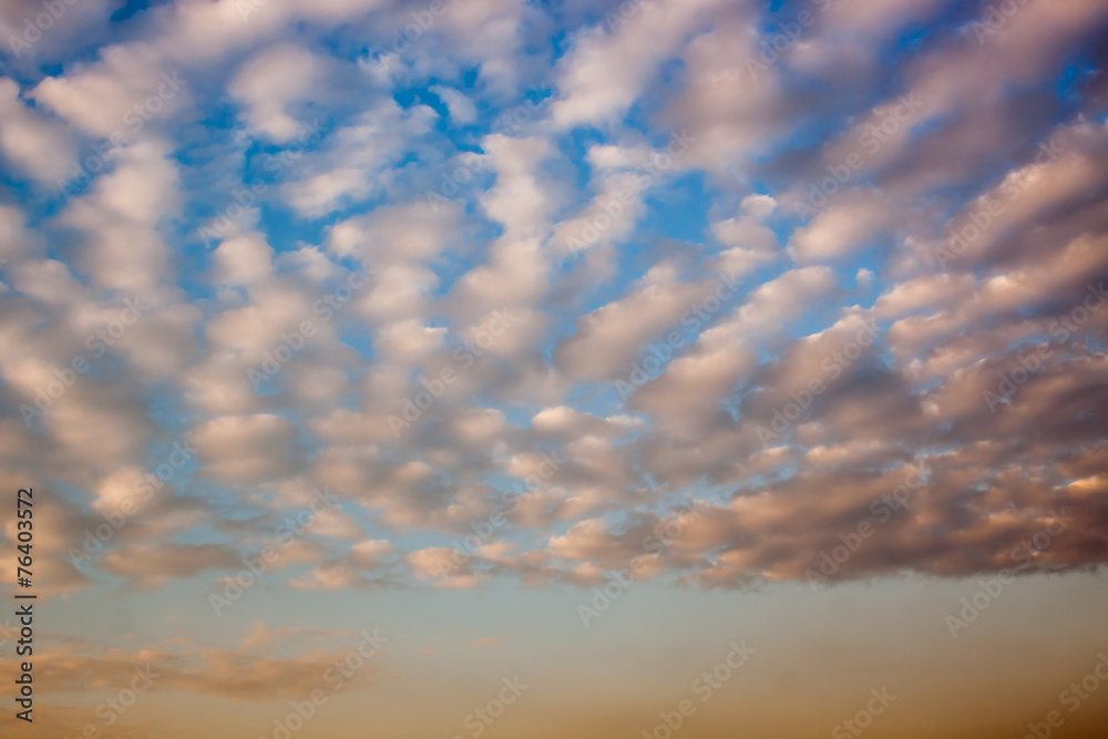 Poster Beautiful sky and clouds