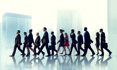 Colleague Business Corporate Office Urban Scene Team Concept