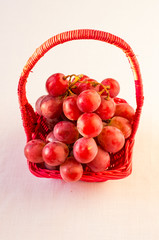Large red grapes