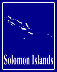 silhouette map of Solomon