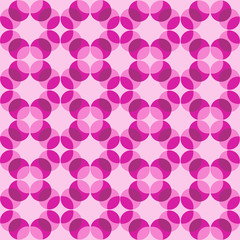 Seamless pink and purple Intersecting Circle Pattern