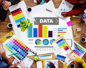 Data Analytics Chart Performance Pattern Statistics Concept