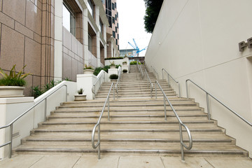 outdoor stair in the city