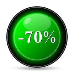 70 percent discount icon