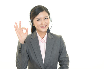 笑顔のオペレーター
