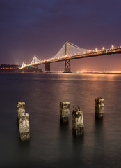 Bay Bridge at Night time