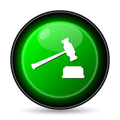 Judge hammer icon