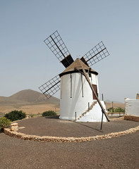 Obraz premium Moulin à vent à Tiscamanita à Fuerteventura
