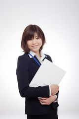 笑顔の女性社員