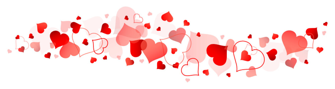 Red Hearts Banner