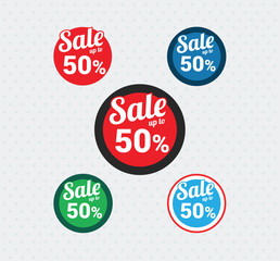Sale 50% Off Badges