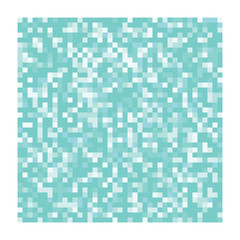 Pixel art blue pattern with a white border