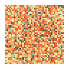 Pixel art pattern with a white border
