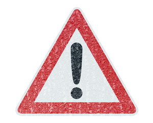 Winter Driving - Ice Covered Warning Sign - Caution