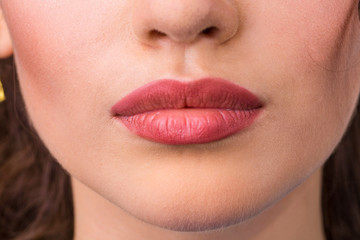 Fototapeta premium Lips of the mouth.