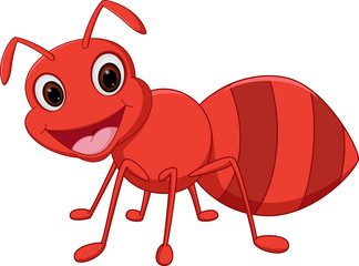 Happy ant cartoon
