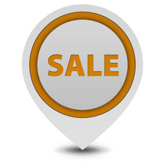 sale pointer icon on white background