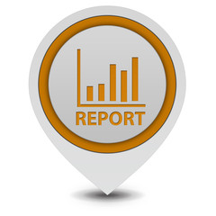 Report pointer icon on white background