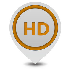 HD pointer icon on white background