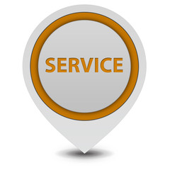 Service pointer icon on white background