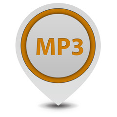 MP3 pointer icon on white background