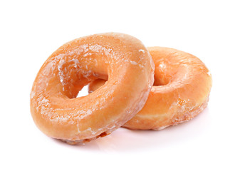 Donuts on a white background