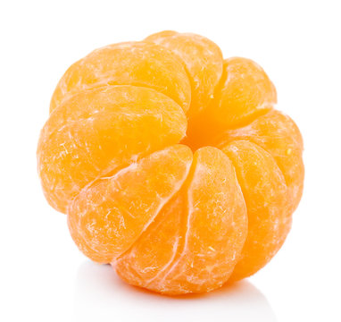 Tangerines isolated on white