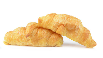 Fresh Croissant Isolated On White