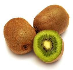 Sliced kiwi fruit