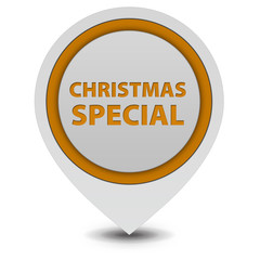 Christmas special pointer icon on white background