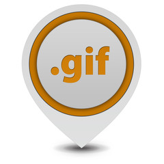 .gif pointer icon on white background