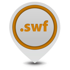 .swf pointer icon on white background