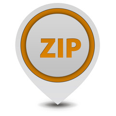 ZIP pointer icon on white background