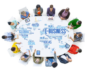 E-Business Global Business Commerce Online World Concept